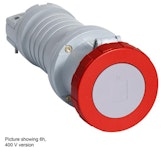 CONNECTOR EARTHED 332C6W 32A 380-415V IP67 3P+E