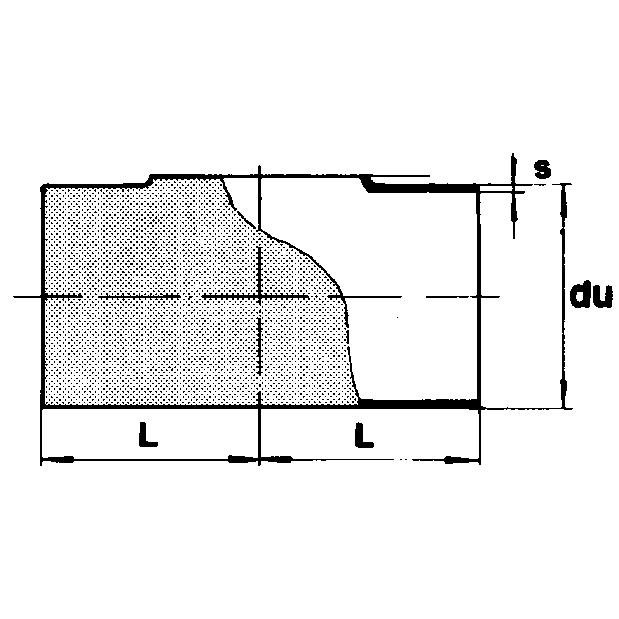 ostp T-rör drag en 10253-4 60,3x60,3x2,6/2,0 1.4432