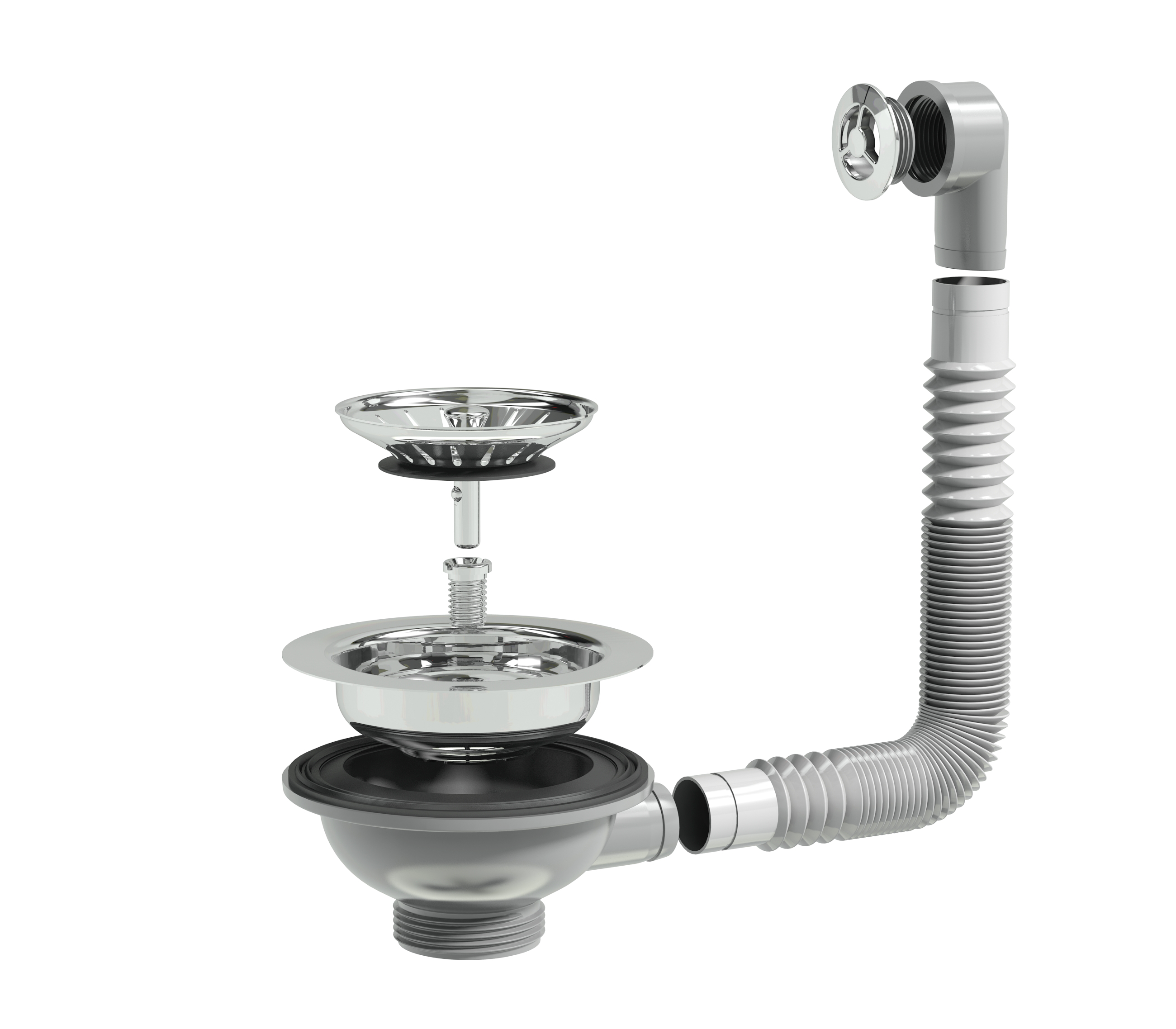 prevex Basket waste valve prevex 13880 1 1/2 uk overflow round