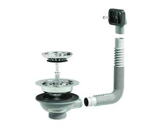 prevex Basket waste valve prevex 13881 1 1/2 uk overflow square