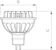 philips Led lamp ledspot 7w/840 12v gu5.3 24d