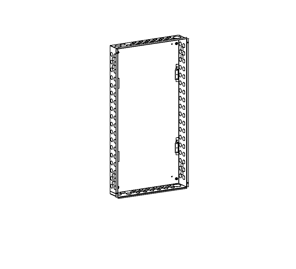 upi Infälld kapsling 50042050 4d 397x766x60mm72