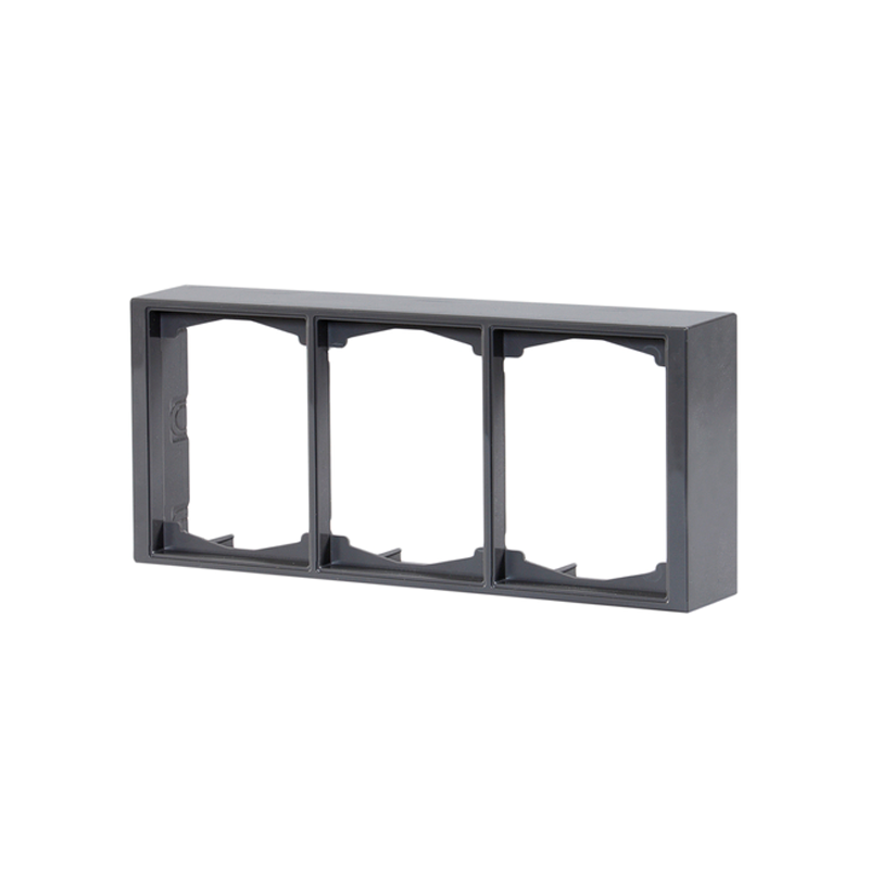 abb Surface mounting frame 3-gang,40/100mm,grey,impressiv