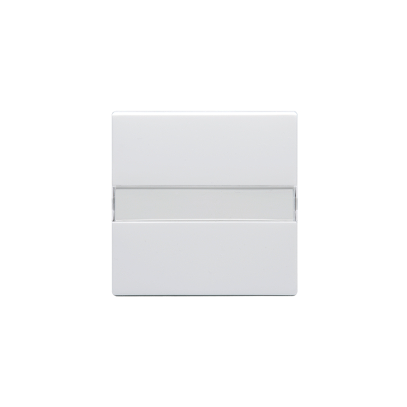 abb Rocker switch 1-gang,nameplate,white,impress