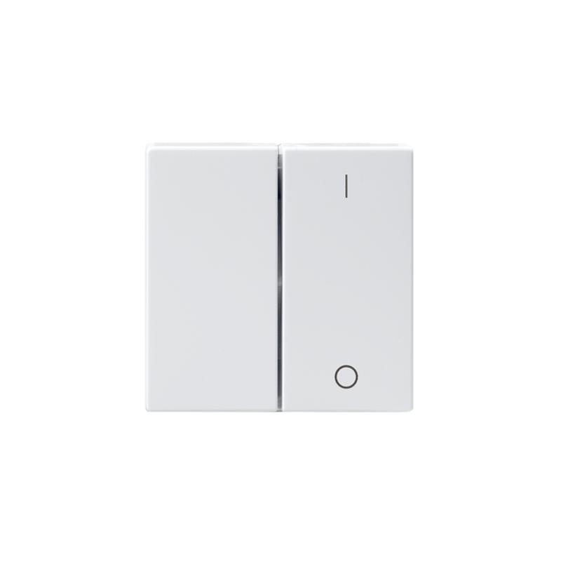 abb Switch rocker 2-gang,1/0,white,impressivo