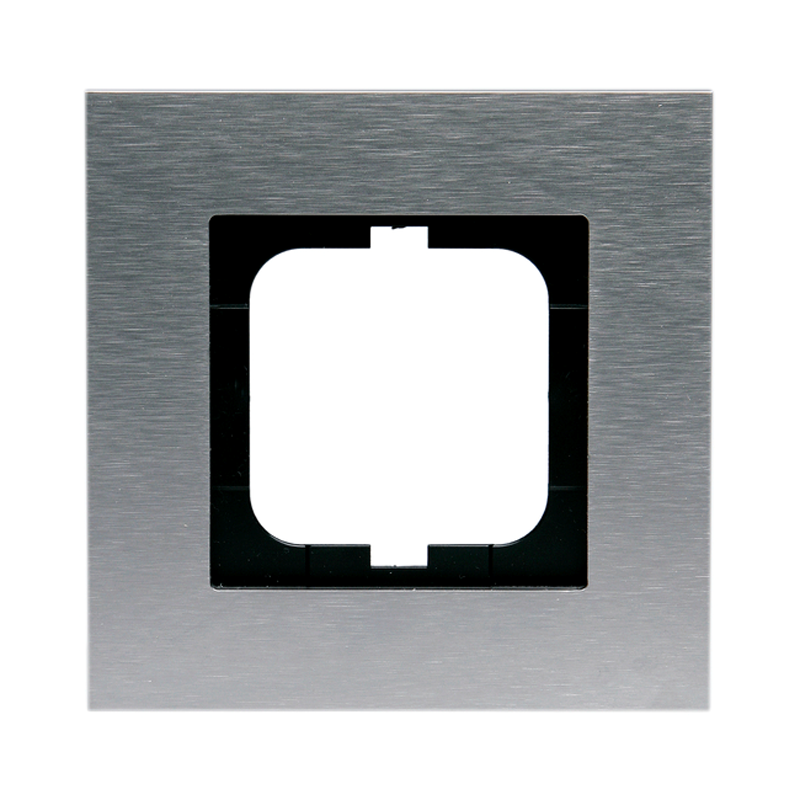 abb Cover frame 1-gang,85mm,steel,carat