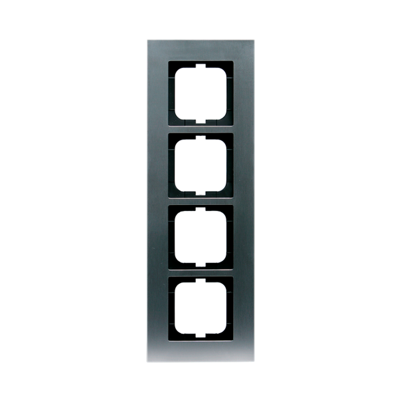 COVER FRAME 4-GANG,85MM,STEEL,CARAT