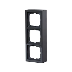 abb Surface mounting frame 3-gang,40/85mm,ant,impressivo
