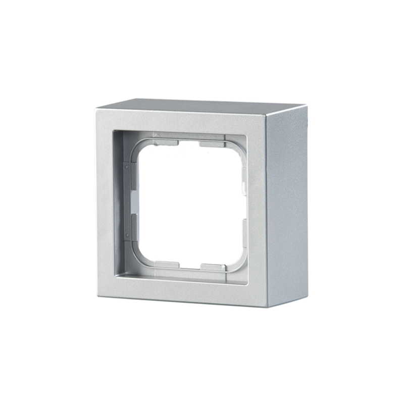 abb Surface mounting frame 1-gang,40/85mm,alu,impressivo