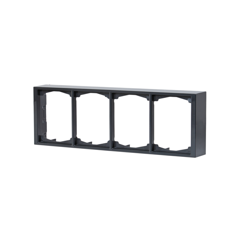 abb Surface mounting frame 4-gang,40/100mm,ant,impressivo