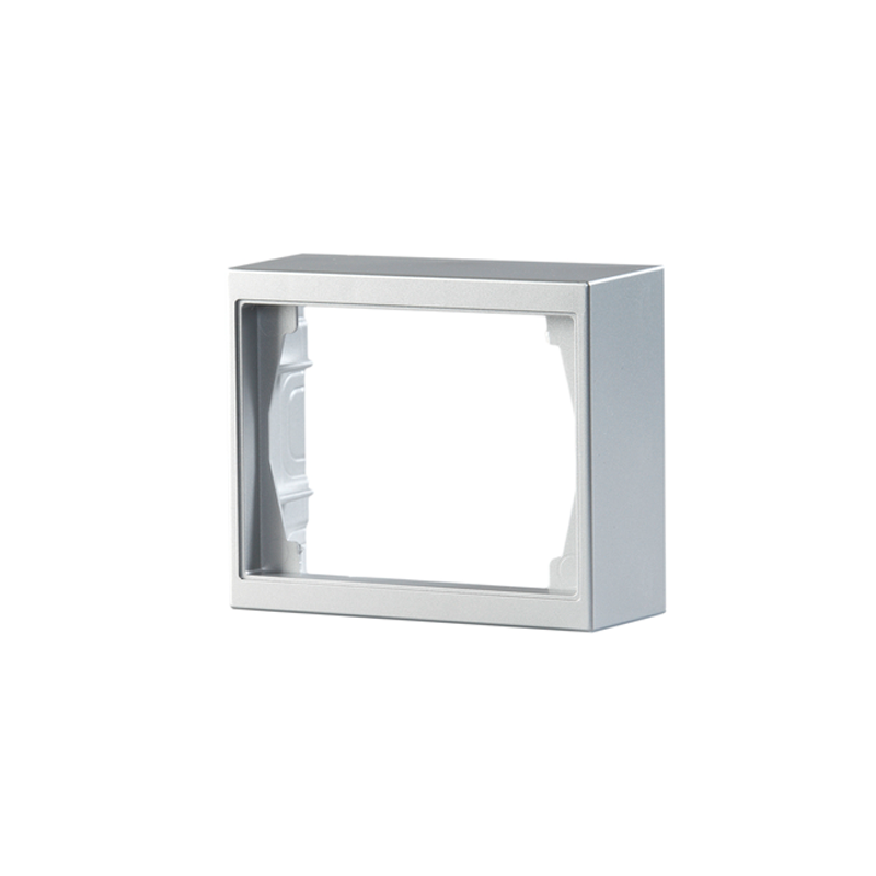 abb Förhöjningsram 1-fack,100mm,dj40mm,alu,impr