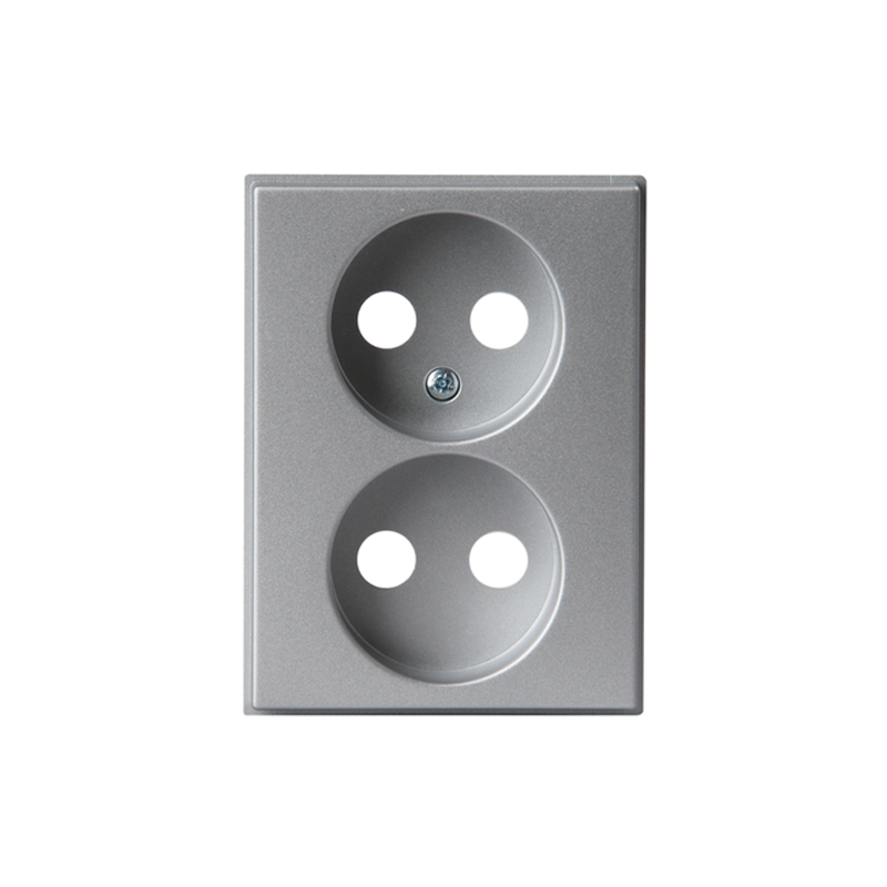 abb Centre plate impressivo soc.outl. not earth, 2-g,white