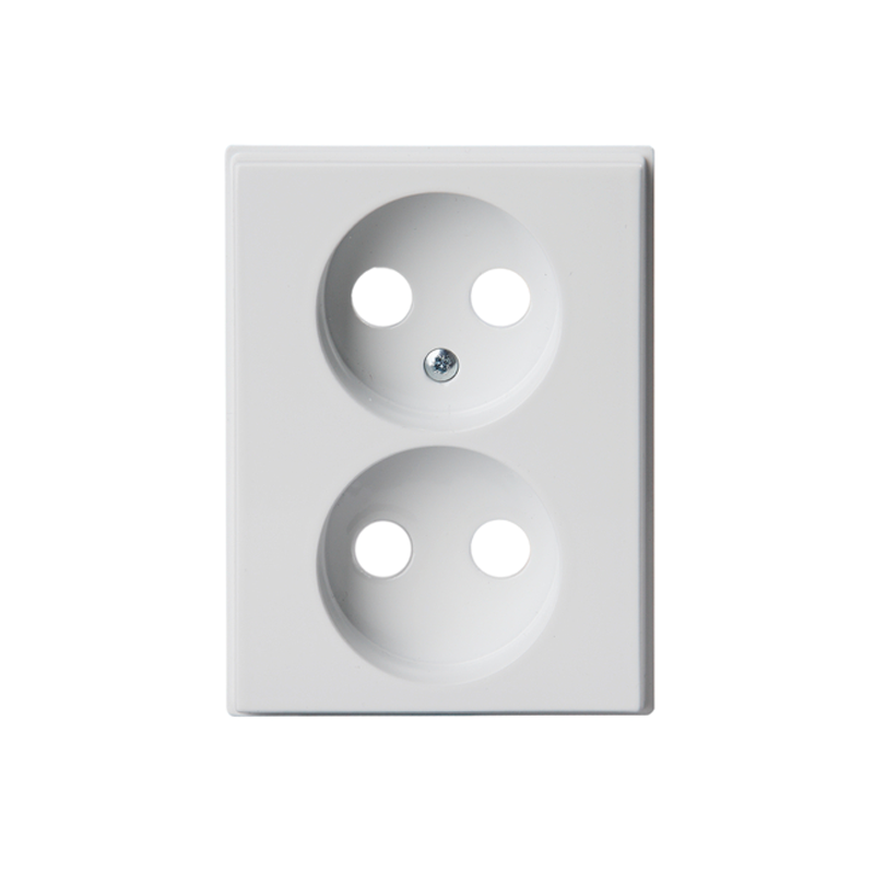 abb Centre plate impressivo soc.outl. not earth, 2-g,white
