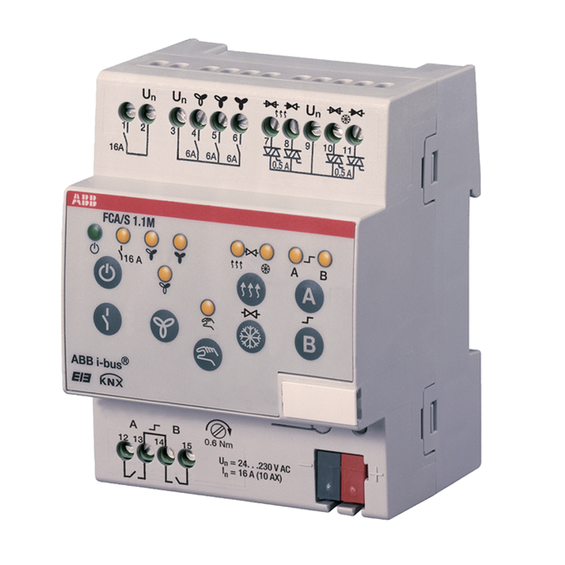 abb Tuloyksikkö knx abb 3-por. puh.konv.käsioh 6a 230v