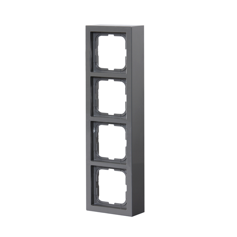 abb Förhöjningsram, impressivo 4-fack, 85mm, dj40mm, grå