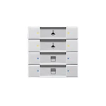 PUSH-BUTTON KNX ALUMINIUM SILVER