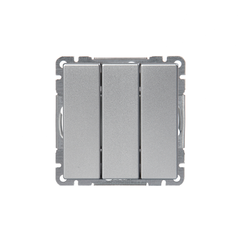 abb Switch impressivo 1+1+1, no x-terminals,ip21,alu