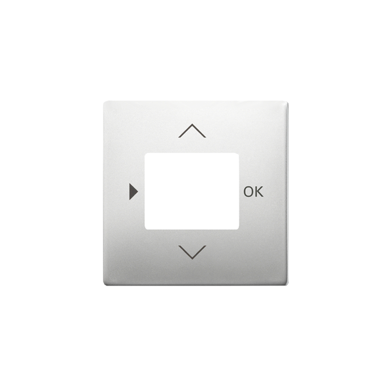 CENTRE PLATE IMPRESSIVO TIMER SWITCH STEEL