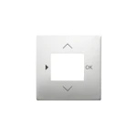 CENTRE PLATE IMPRESSIVO TIMER SWITCH STEEL