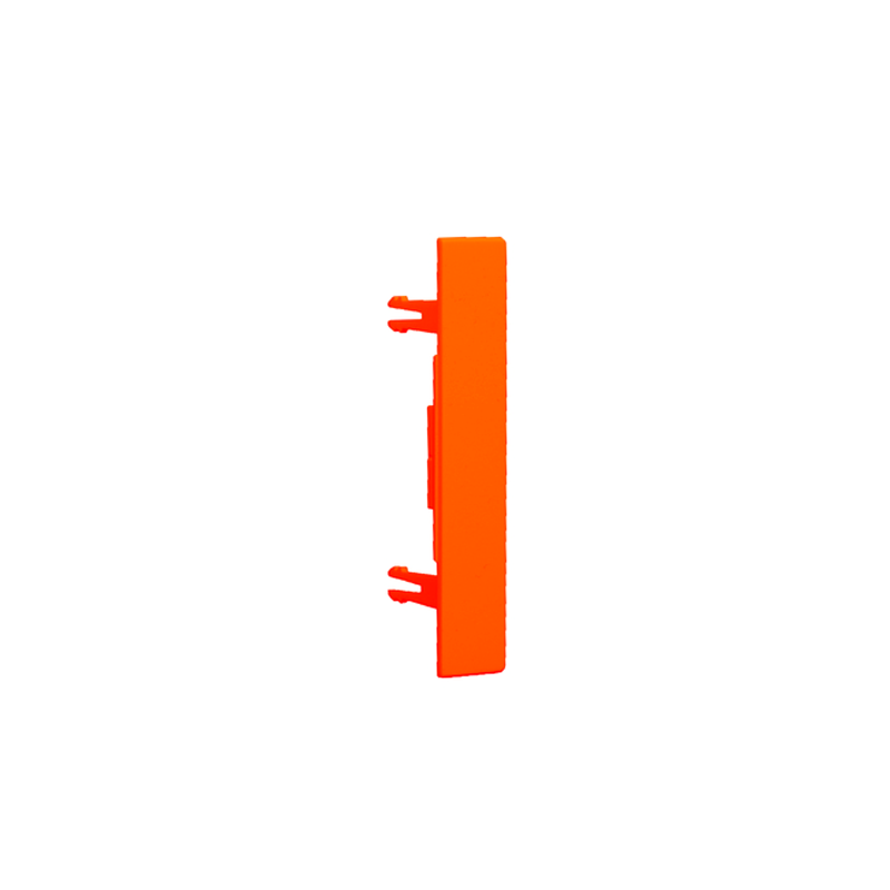 END UNIT COVER PART, ORANGE