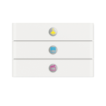 PUSH-BUTTON KNX PRION 3-gang WHI