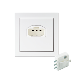 LIGHTING OUTLET DCL WALL OUTLET, 85x85 mm, WHI