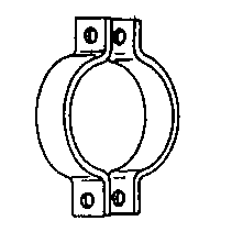 onnline Pipe clamp black psk 7307 dn100/114 (sfs 5370)