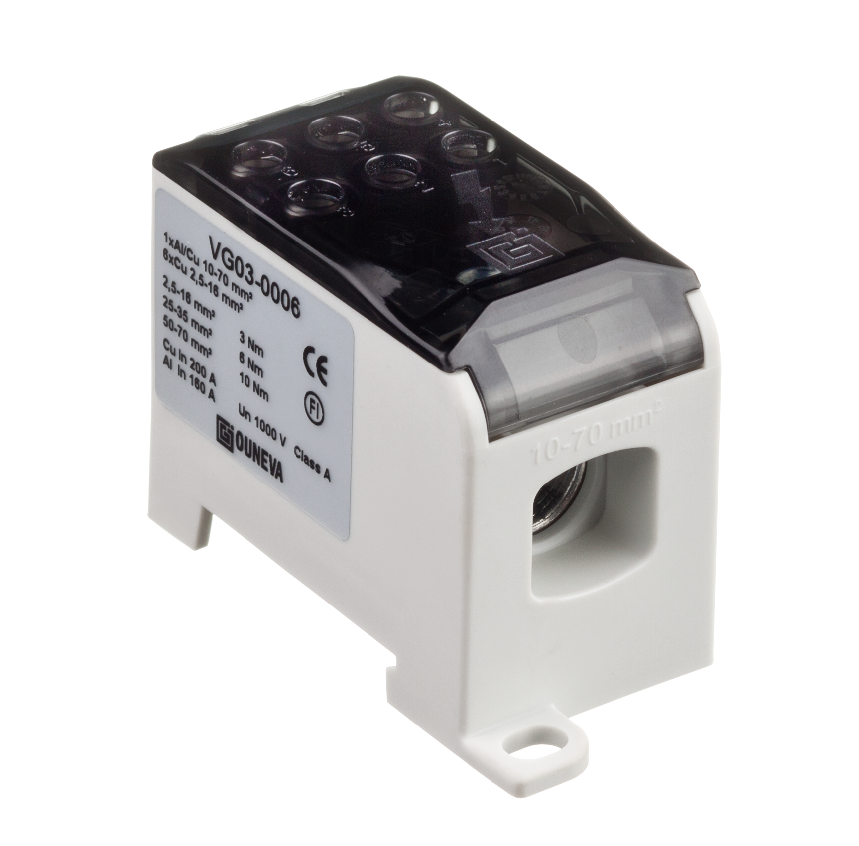 HARGNEMISKLEMM 1 x AL/CU 10-70/6 x 2,5-16 MU