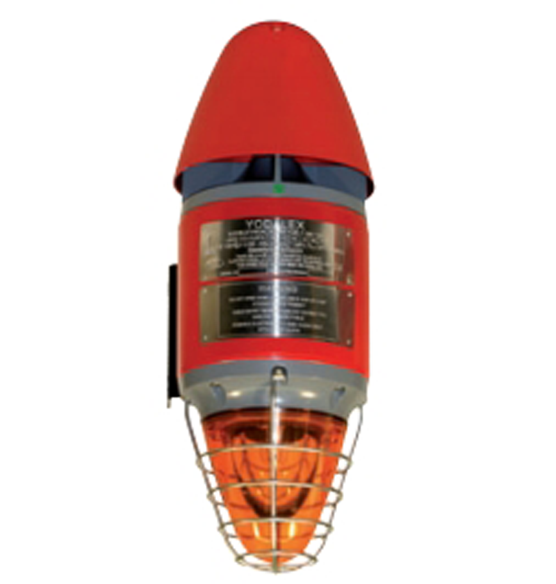 clifford & snell Siren 230vac,5j orange 110db exd