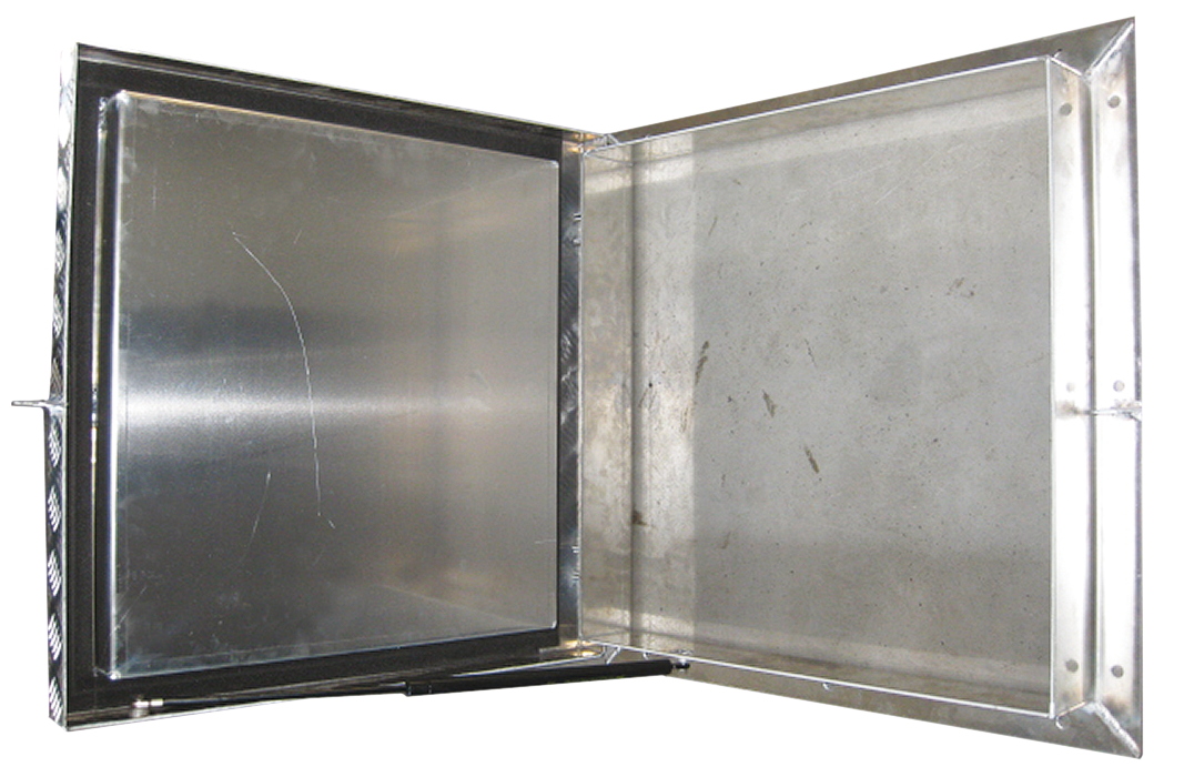 ALUMINIUM MANHOLE COVER 600X600 FRAME S=5MM