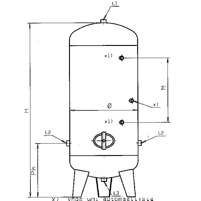 pumppulohja Hydrofor lohja rostf. stål 100l/6 bar