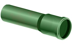 CABLE PROT.PIPE PP GREEN 50x2,5 SN8 6m WITH SEALING