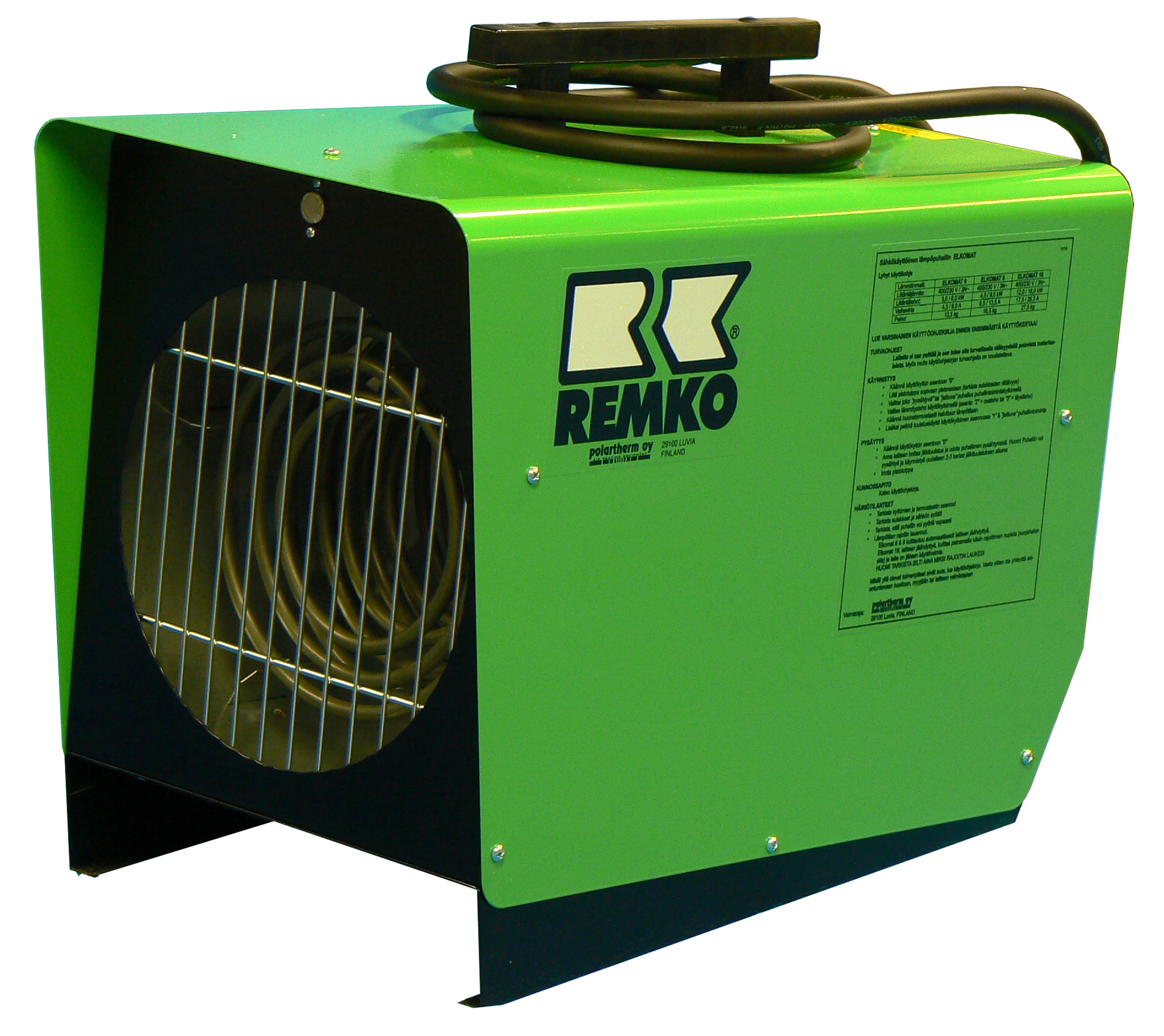 ELECTRIC FAN HEATER ELKOMAT 9KW