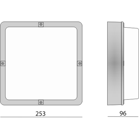 defa lighting Protect utomhusarm ip65 p003 tcf124 p/m/v