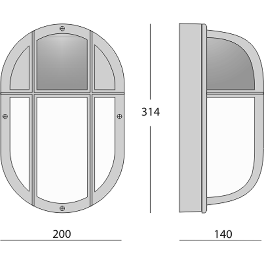 defa lighting Pinta-asennusvalaisin neptune 002vr hci-e/p35w va
