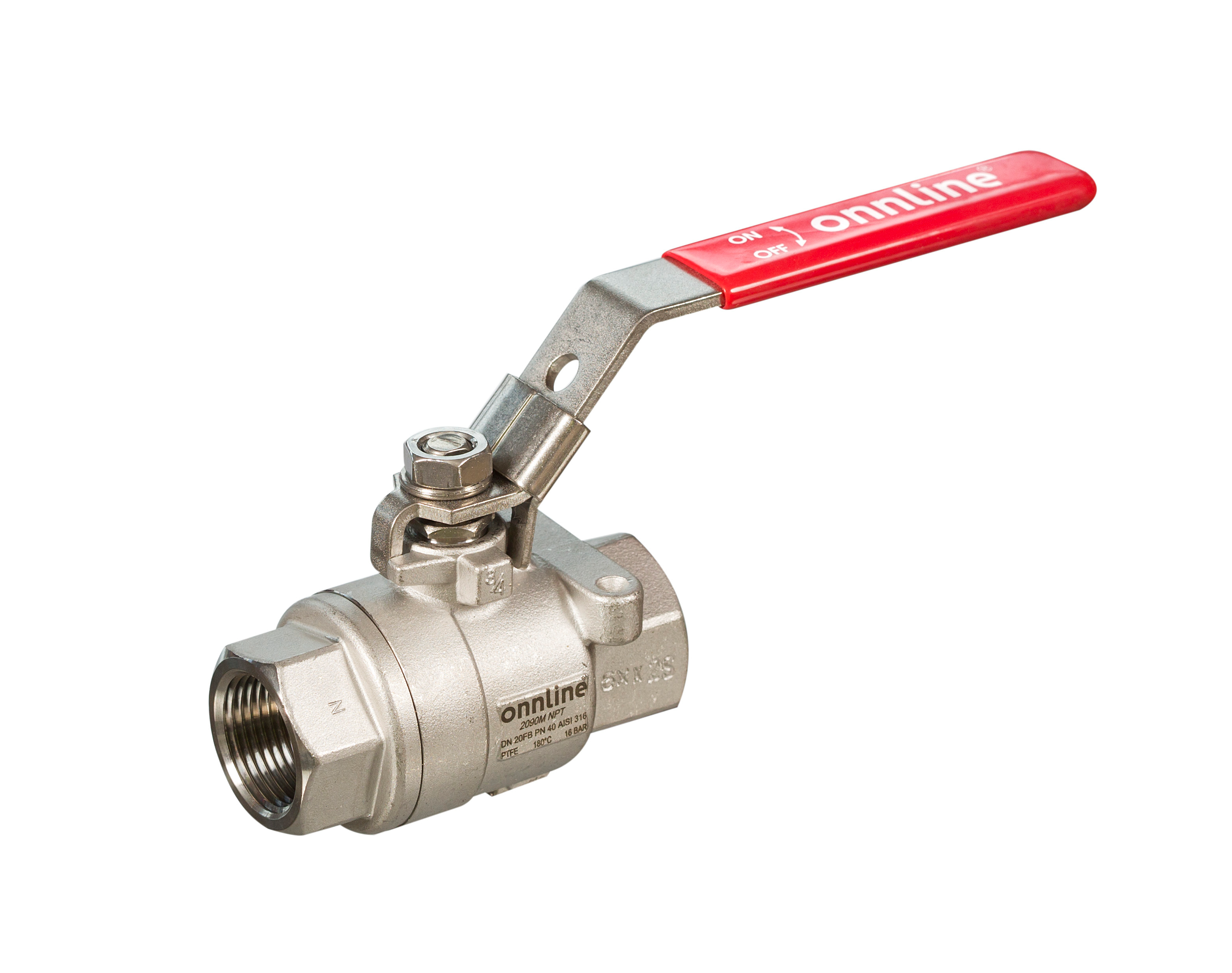 ONNLINE KULVENTIL 2090M R1/2 PN63 SS316 DIN3202M3