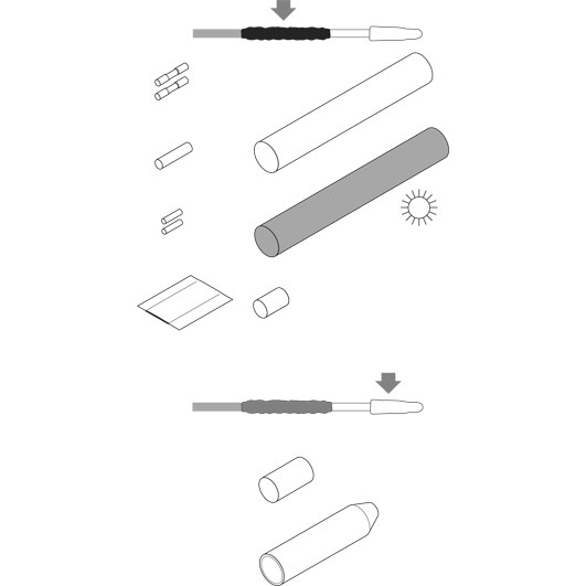 raychem (chemelex) Accessories etl-100 jlp splice and end seal kit