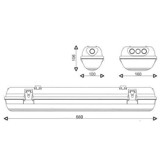 onnline Onnline ind.arm.ip65 400-118x fd 1*18w g13