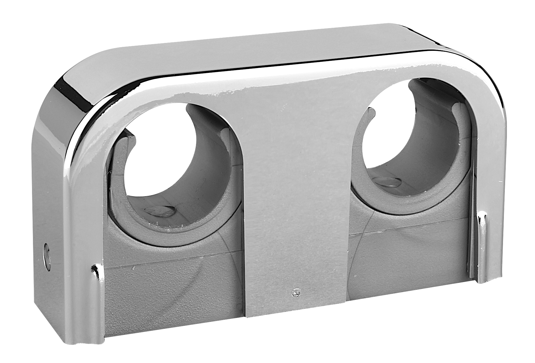 faluplast Tube clamp double snap 2-pipes 18-22 mm chr.10pc