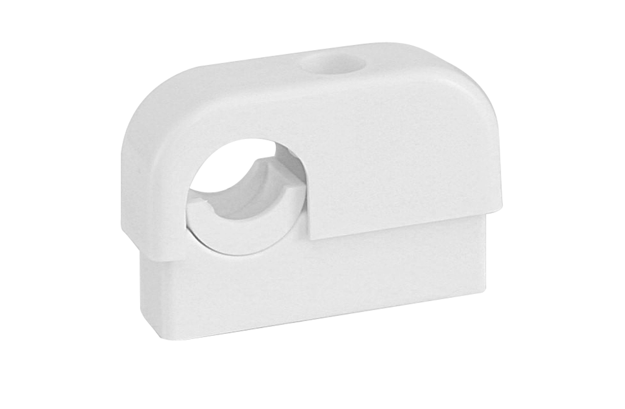 faluplast Tube clamp single 1-pipe 15-22 mm white 10pc