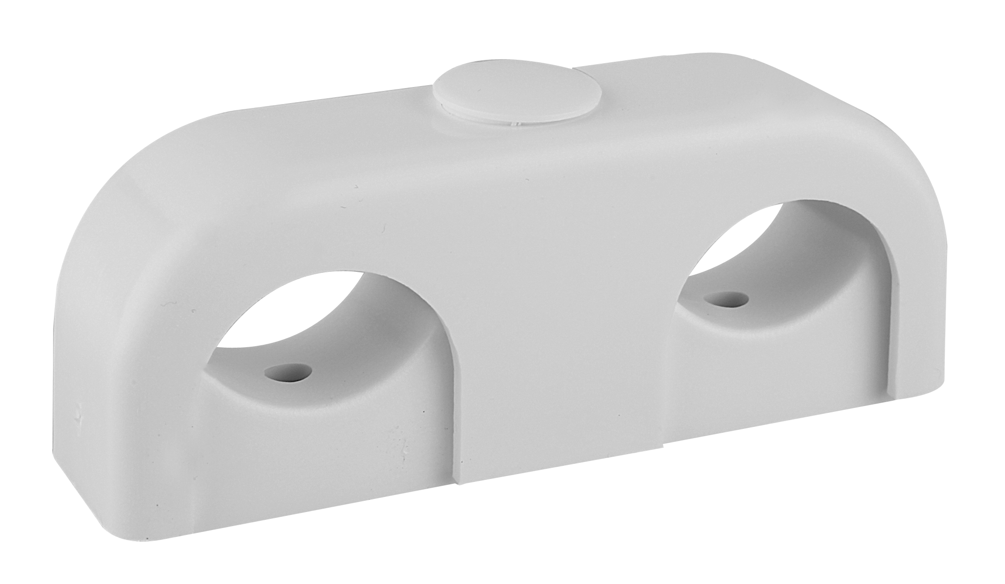 faluplast Tube clamp double 2-pipes 18-22 mm white 10pc