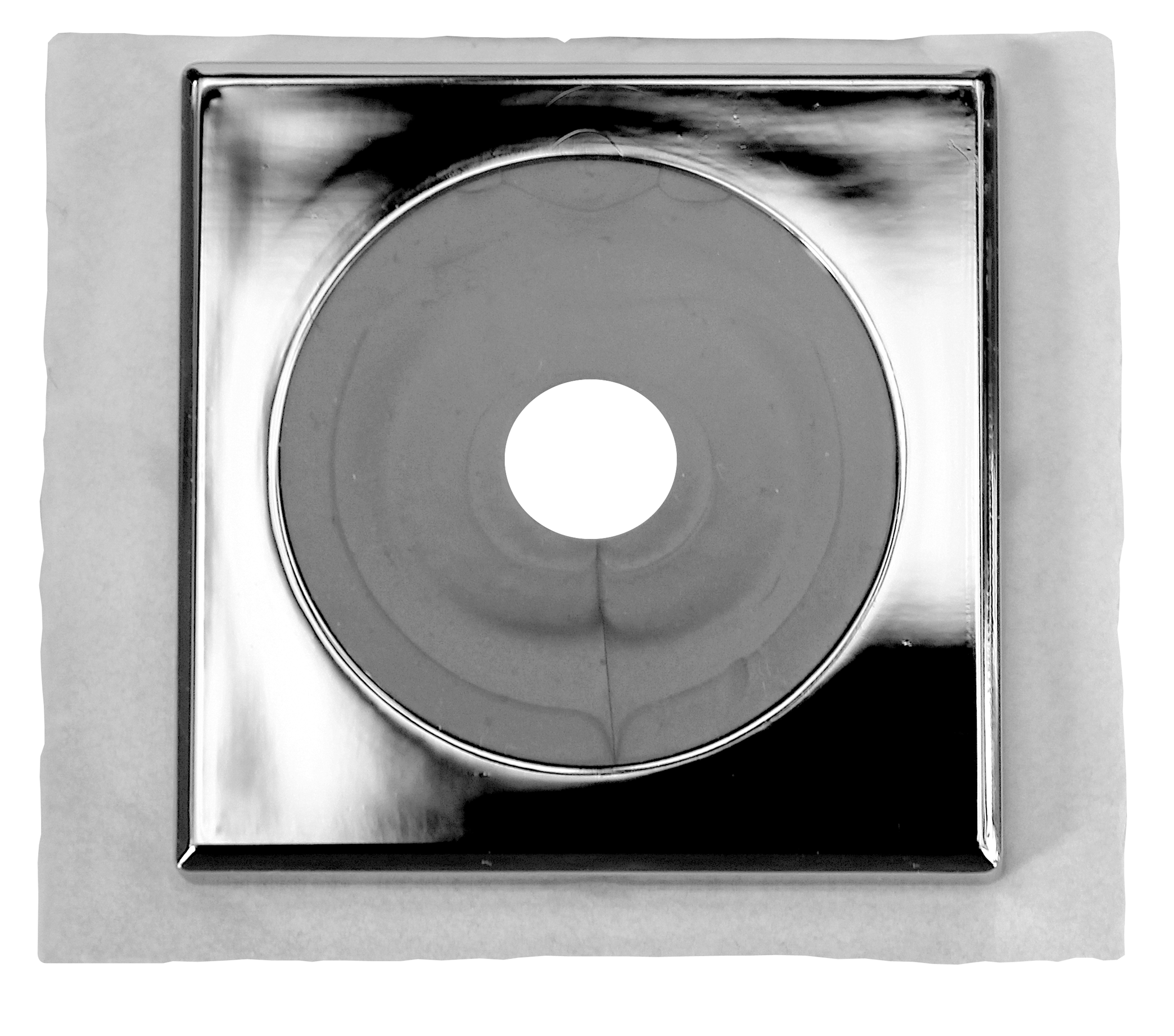 faluplast Coverplate 1 pipe 12-16mm adhesive chrom