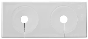 faluplast Coverplate 2 pipes 12-16mm divisible white