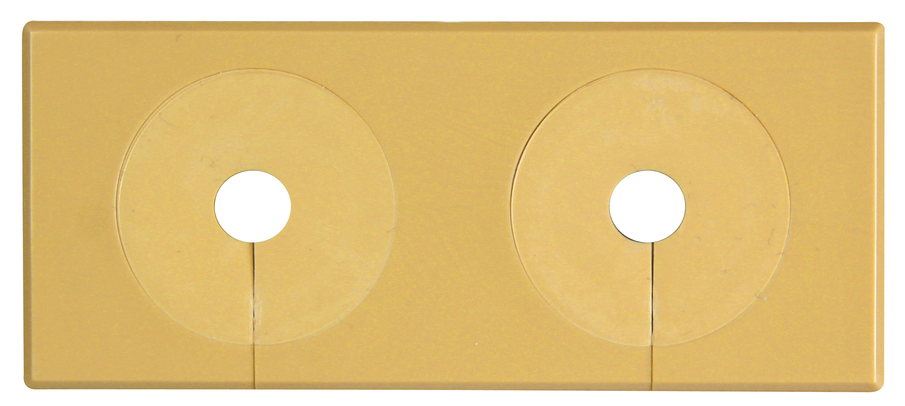 faluplast Coverplate 2 pipes 12-16mm divisible brown