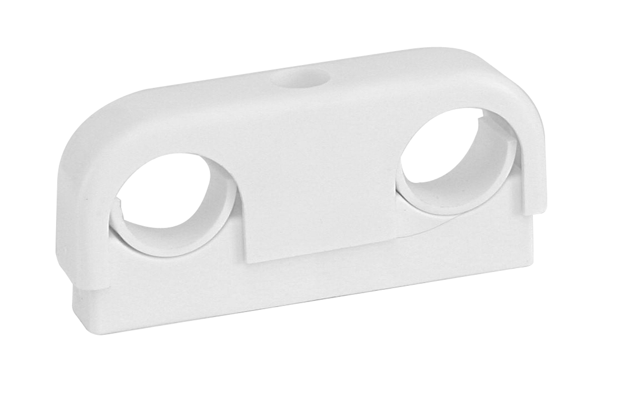 faluplast Rörklämma 2-rör faluplast 22-28mm vit 10kpl 16900