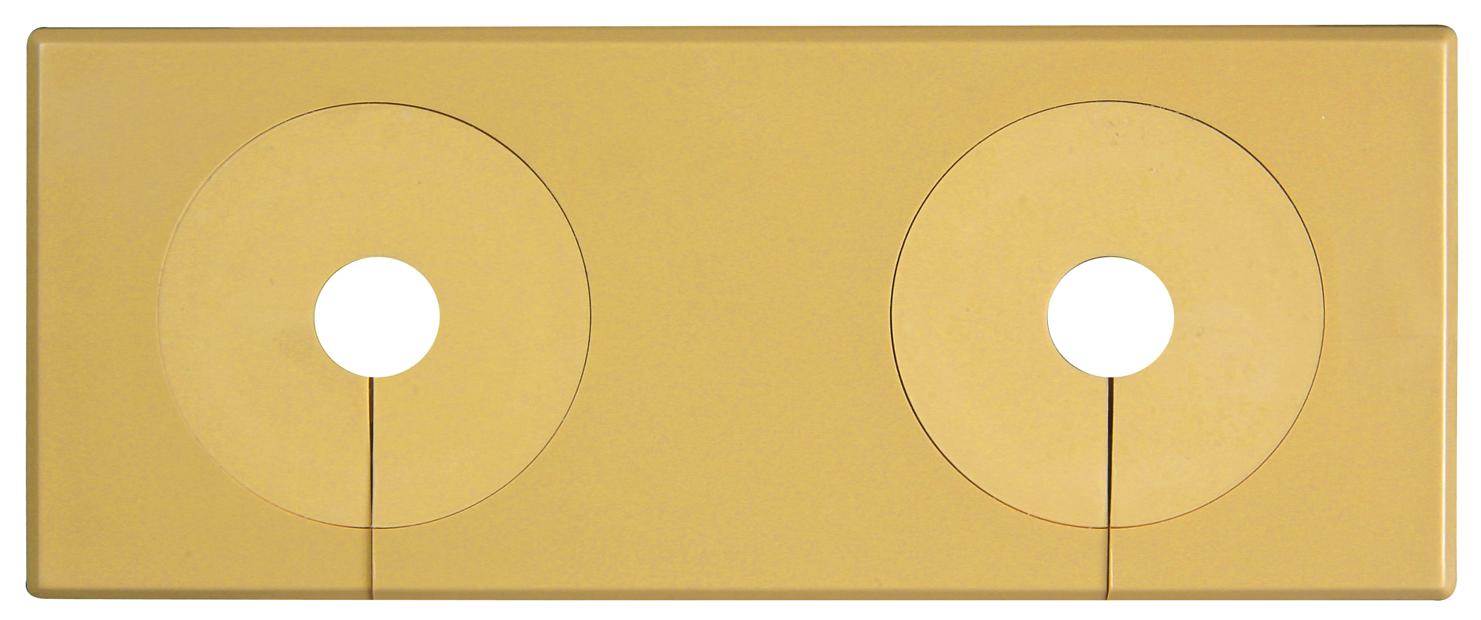 faluplast Coverplate 2 pipes 10pcs 12-22mm divisible brown