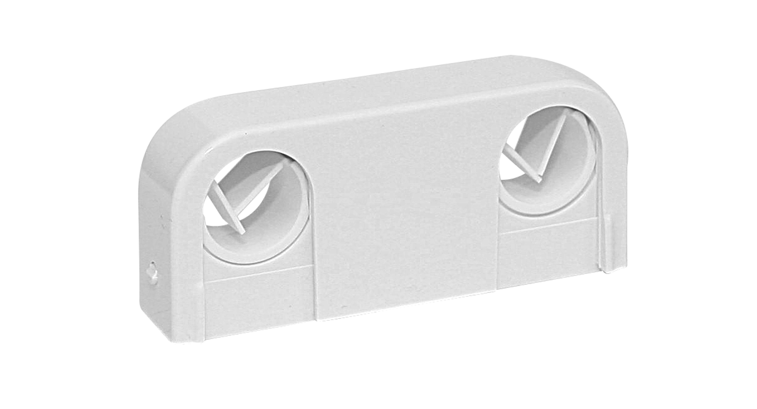 faluplast Tube clamp for 2 pipe white 18,20,22mm.14170 10pcs