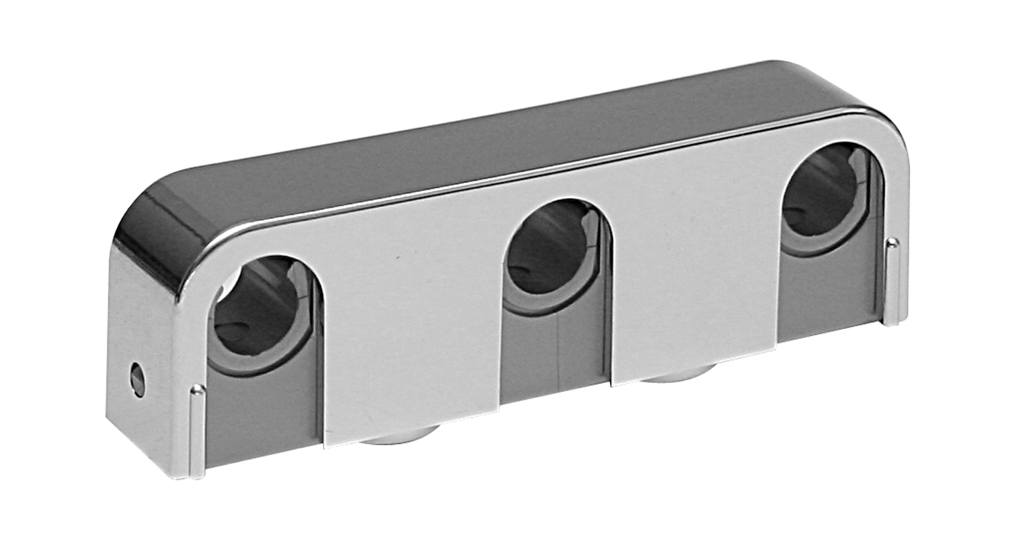 faluplast Tube clamp for 3 pipe chrom 12,15mm. 14305 10pcs.