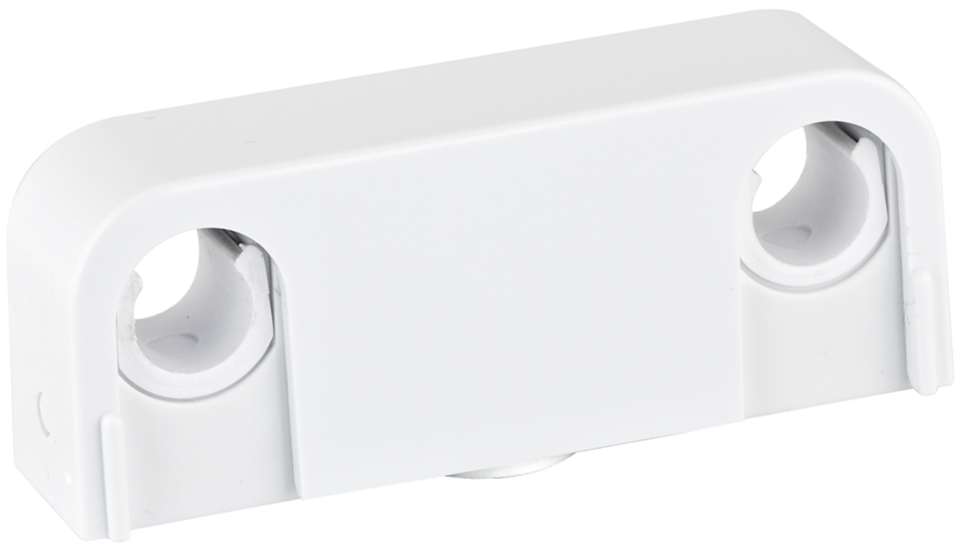 faluplast Pipe clip 2-pipes 12/15/16mm white.60cc
