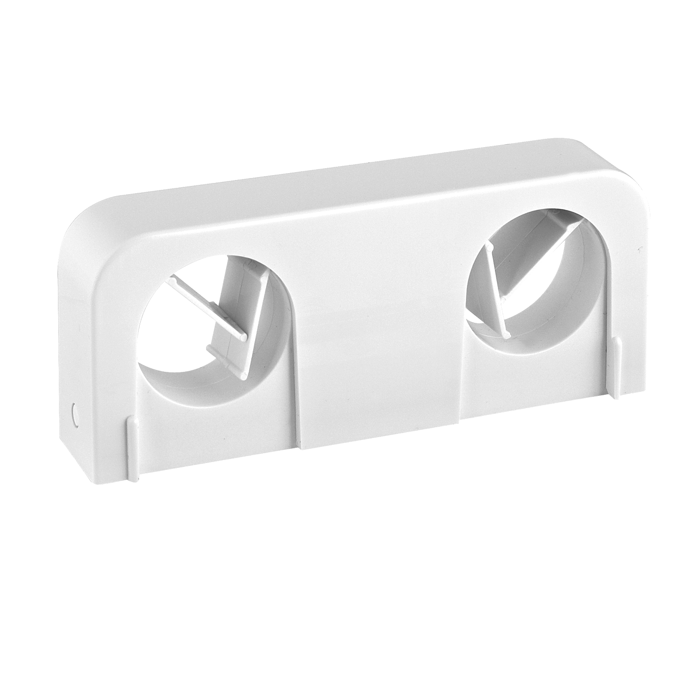 faluplast Rörklämma 2-rör snap faluplast 2-rör 25/28mm vit 60cc kom/cu